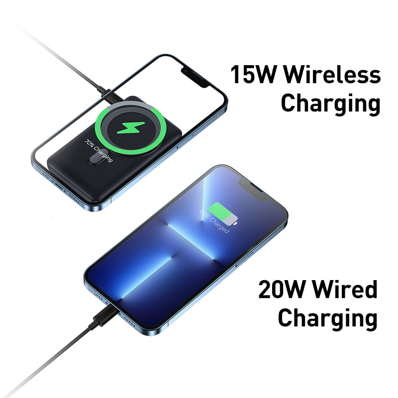 Magnetic Wireless Power Bank (Baseus)