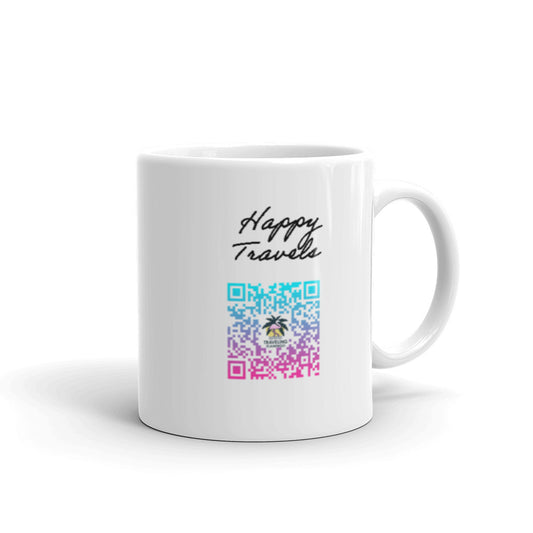 Traveling Flamingo Logo Mug